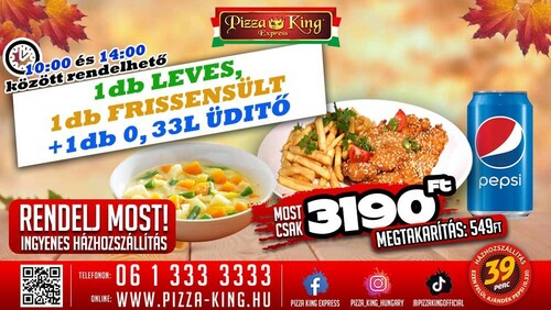 Pizza King 14 Éjszaka - A menü - Szuper ajánlat - Online order